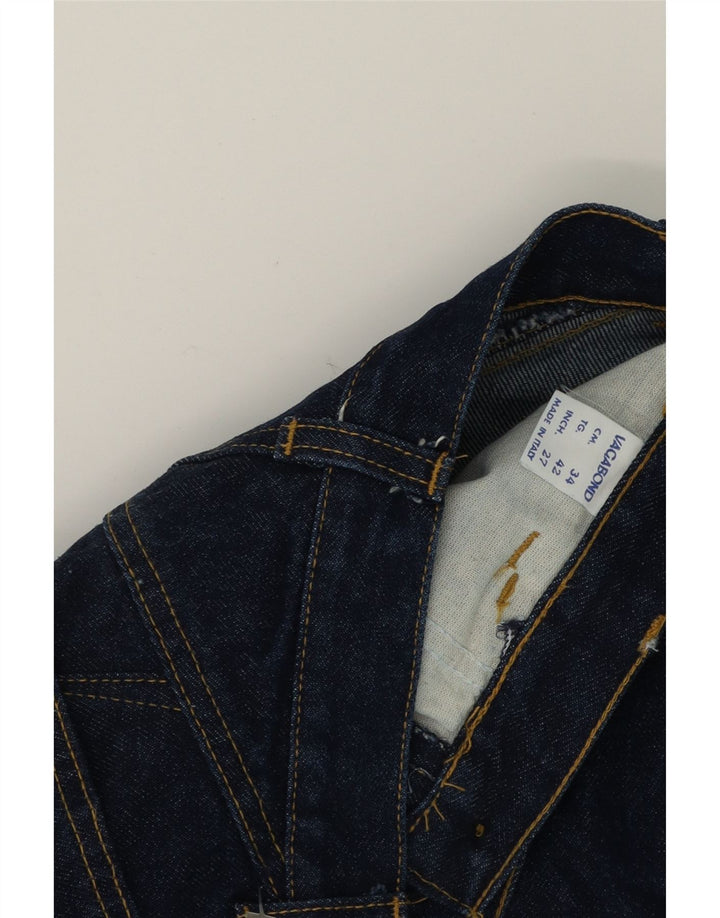 VAGABOND Womens Denim Skirt W27 Small Navy Blue Cotton Vintage Vagabond and Second-Hand Vagabond from Messina Hembry 