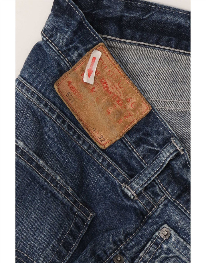 Levi's Mens 527 Bootcut Jeans W34 L32 Blue Cotton