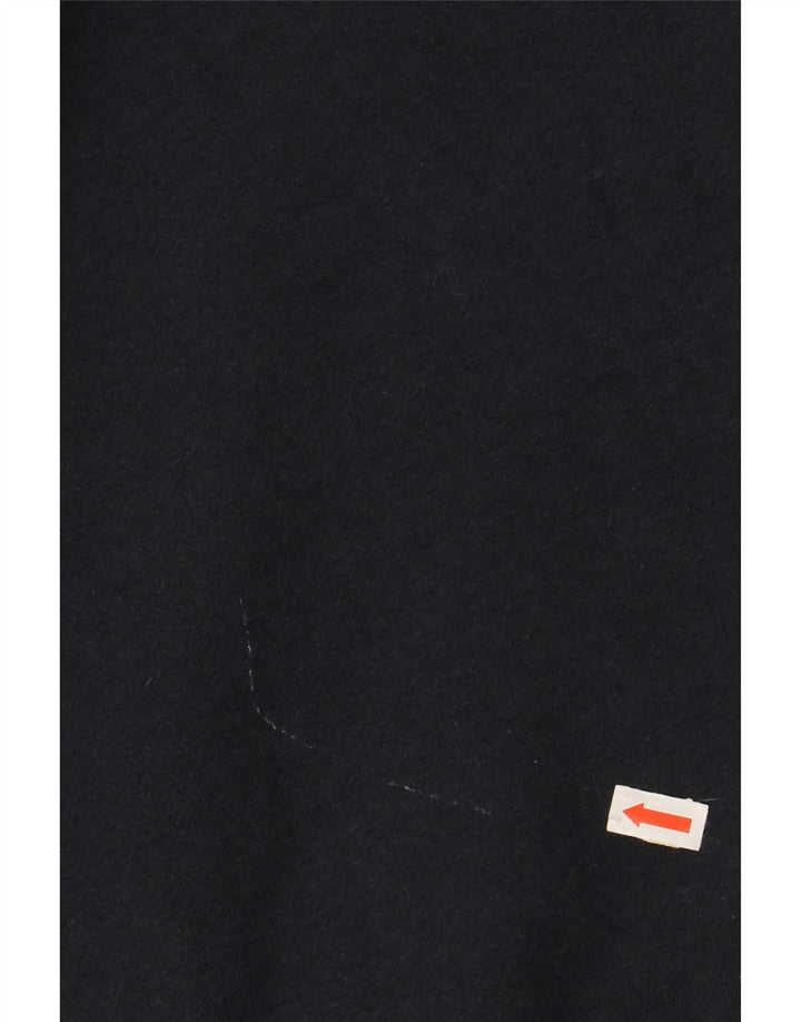 SUPERDRY Mens Zip Hoodie Sweater Large Navy Blue Cotton