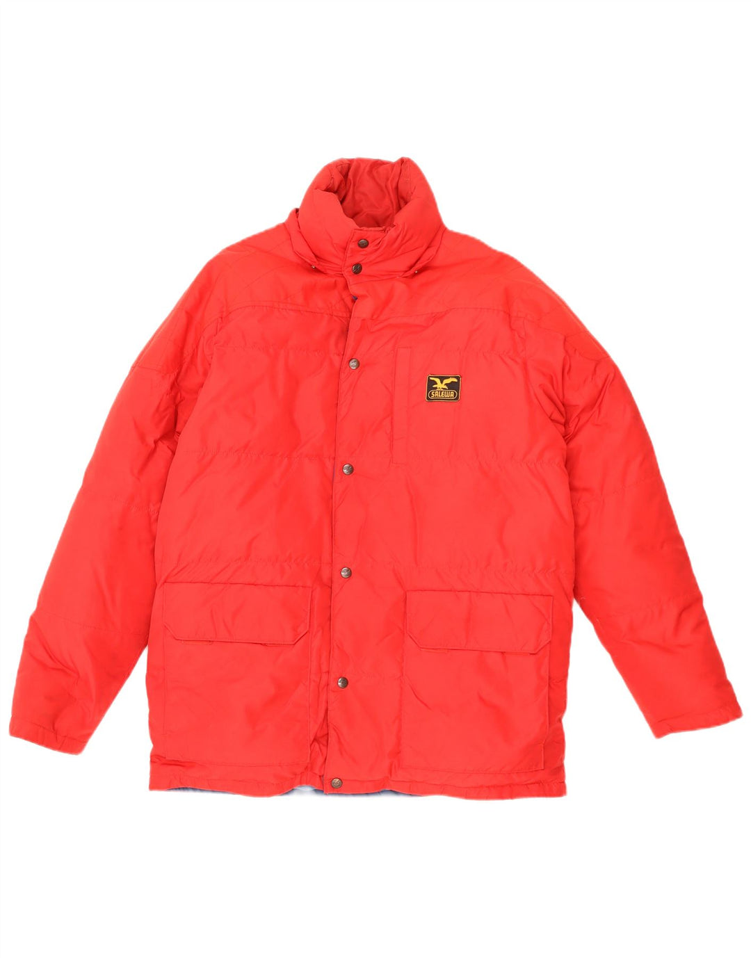 SALEWA Mens Padded Jacket UK 38 Medium Red Polyester