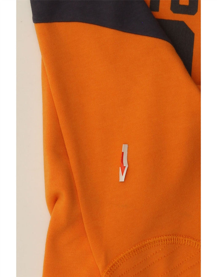 Rifle Mens Graphic Top Long Sleeve XL Orange Cotton