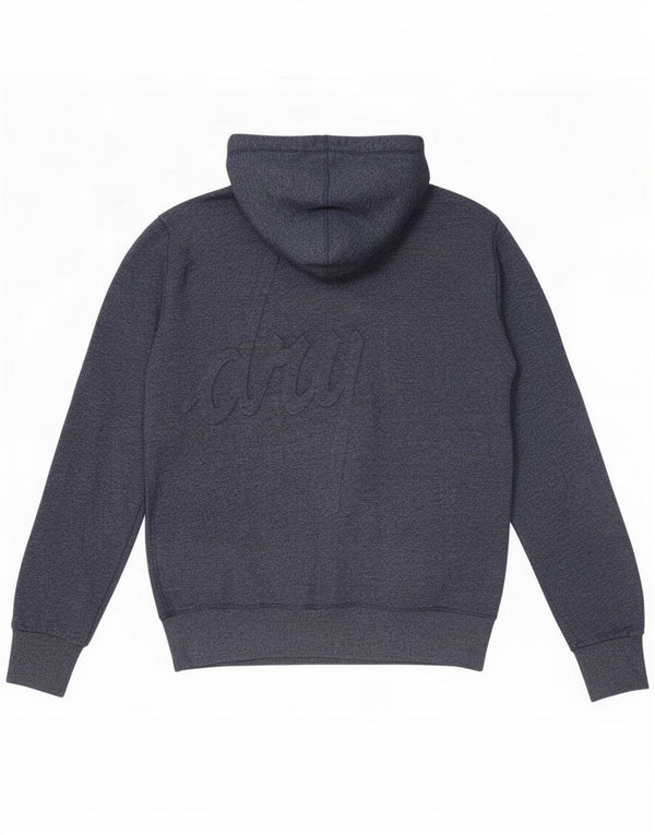 Superdry Mens Graphic Hoodie Jumper XL Navy Blue Flecked Cotton