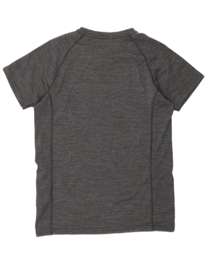 Mountain Warehouse Mens T-Shirt Top Medium Grey Flecked Merino Wool