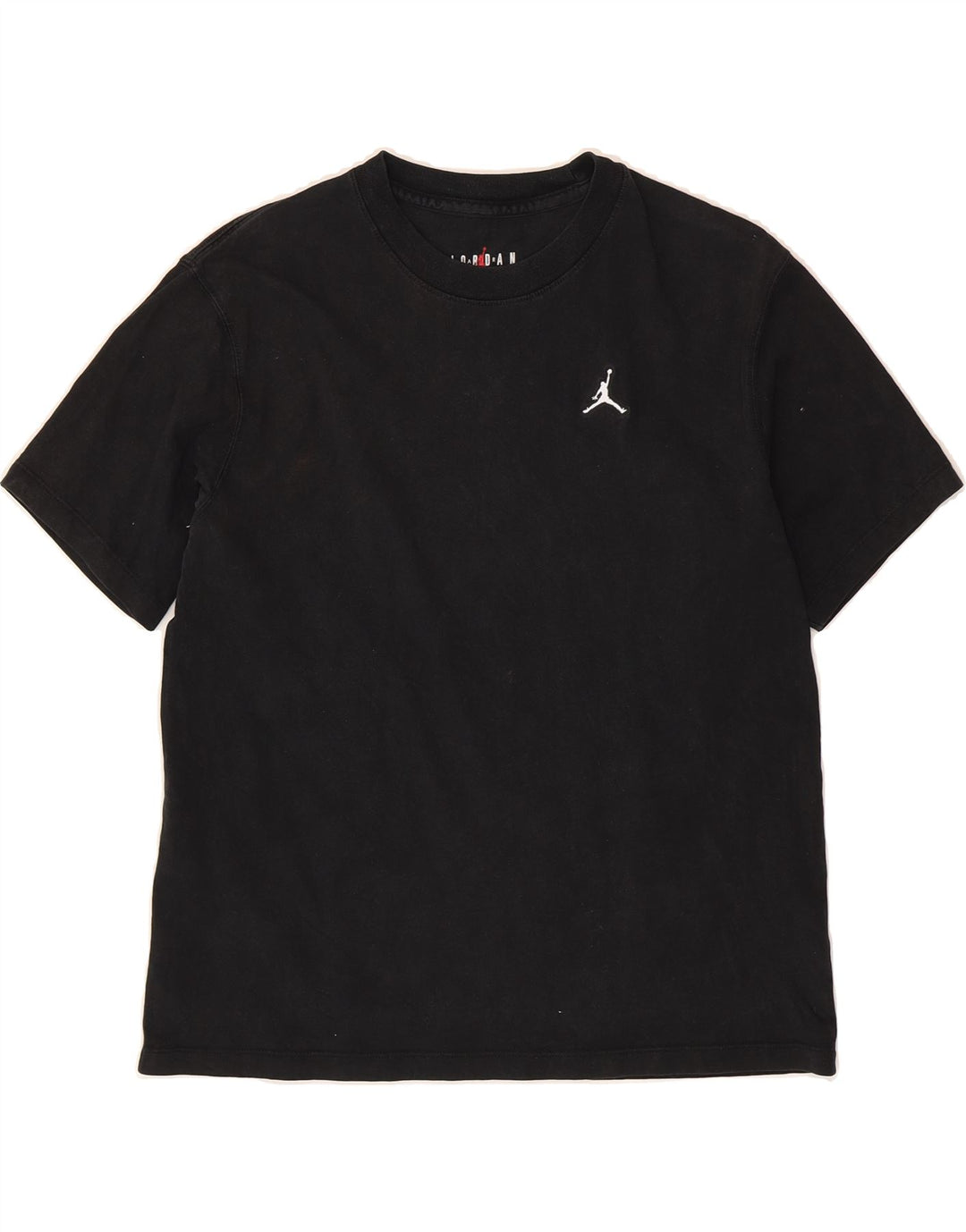 JORDAN Mens Loose Fit T-Shirt Top Small Black Cotton Vintage Jordan and Second-Hand Jordan from Messina Hembry 