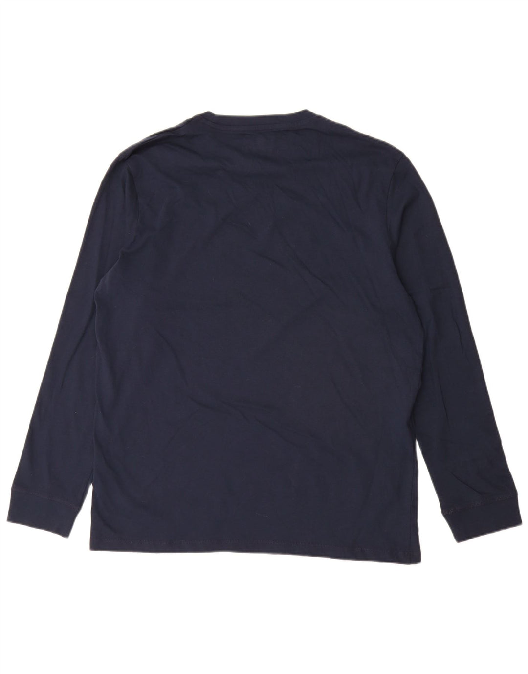 Timberland Mens Regular Fit Top Long Sleeve Large Navy Blue Cotton