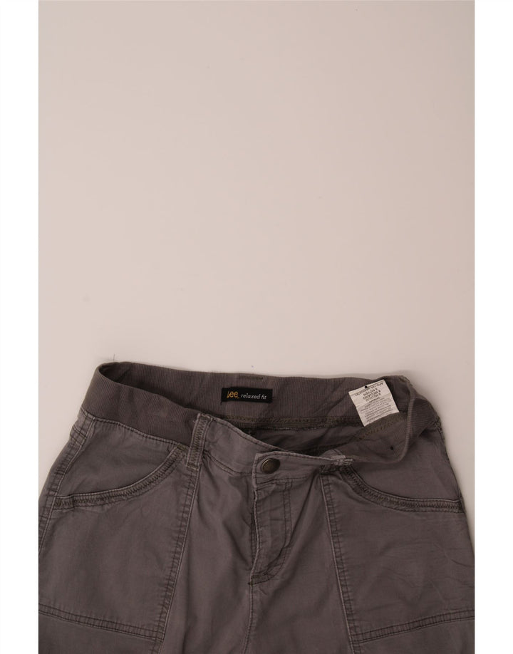 LEE Womens Capri Relaxed Fit Cargo Trousers US 8 Medium W30 L18 Grey Vintage Lee and Second-Hand Lee from Messina Hembry 