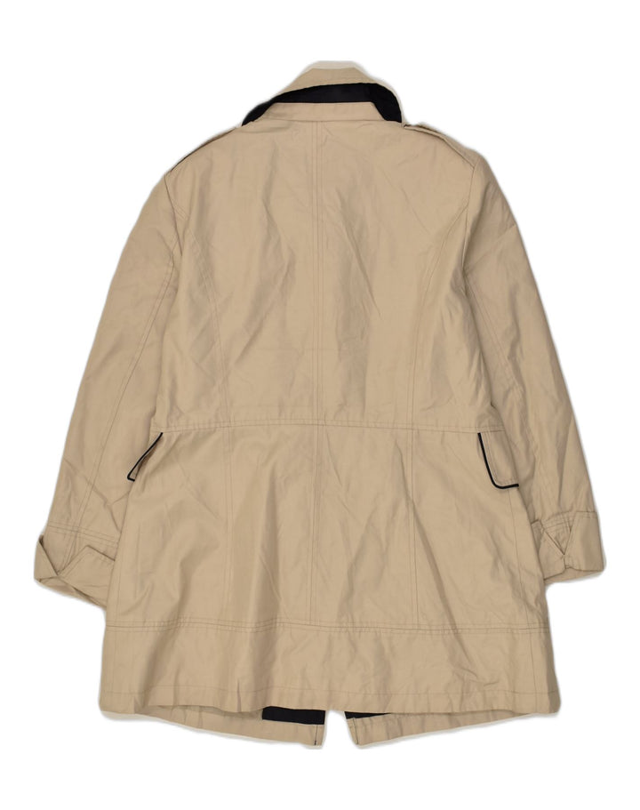 LONDON FOG Womens Overcoat UK 16 Large Beige Cotton | Vintage London Fog | Thrift | Second-Hand London Fog | Used Clothing | Messina Hembry 