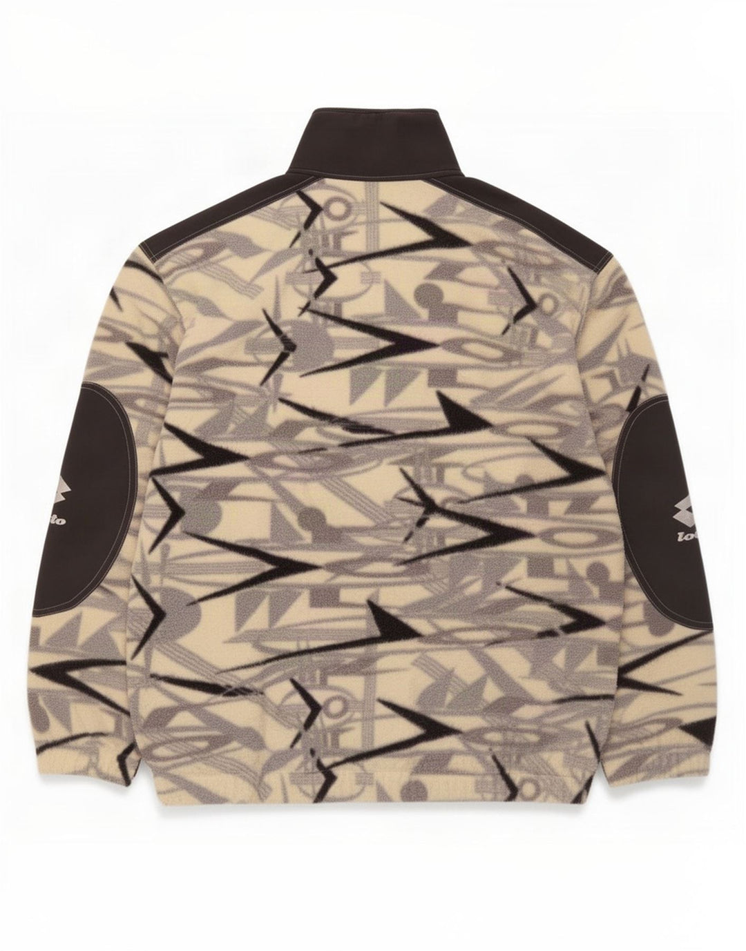Lotto Mens Zip Neck Fleece Jumper XL Multicoloured Geometric Polyester