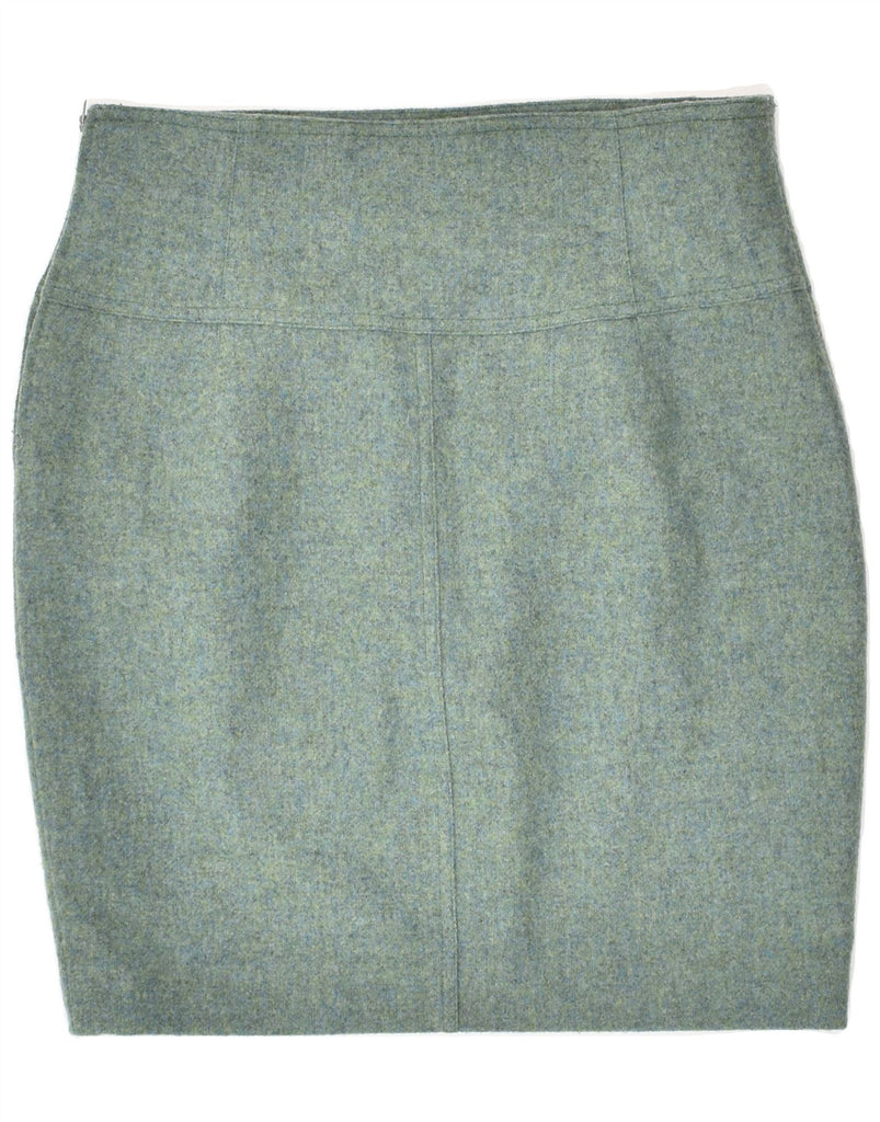 VINTAGE Womens High Waist Pencil Skirt UK 16 Large W30 Green Wool | Vintage Vintage | Thrift | Second-Hand Vintage | Used Clothing | Messina Hembry 