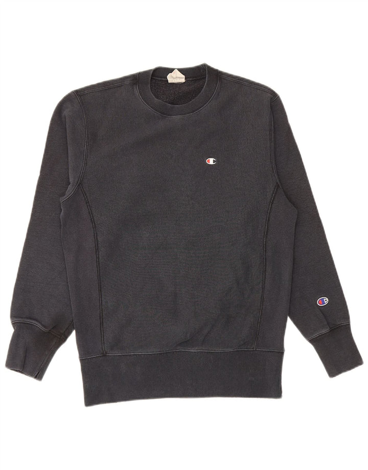 Champion Mens Sweatshirt Jumper Medium Black Cotton