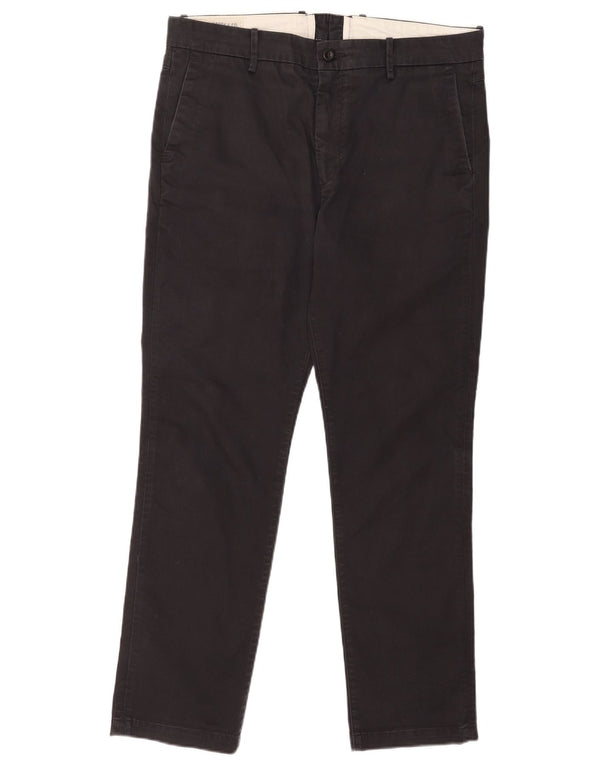 Levi's Mens Slim Chino Trousers W36 L32 Black Cotton