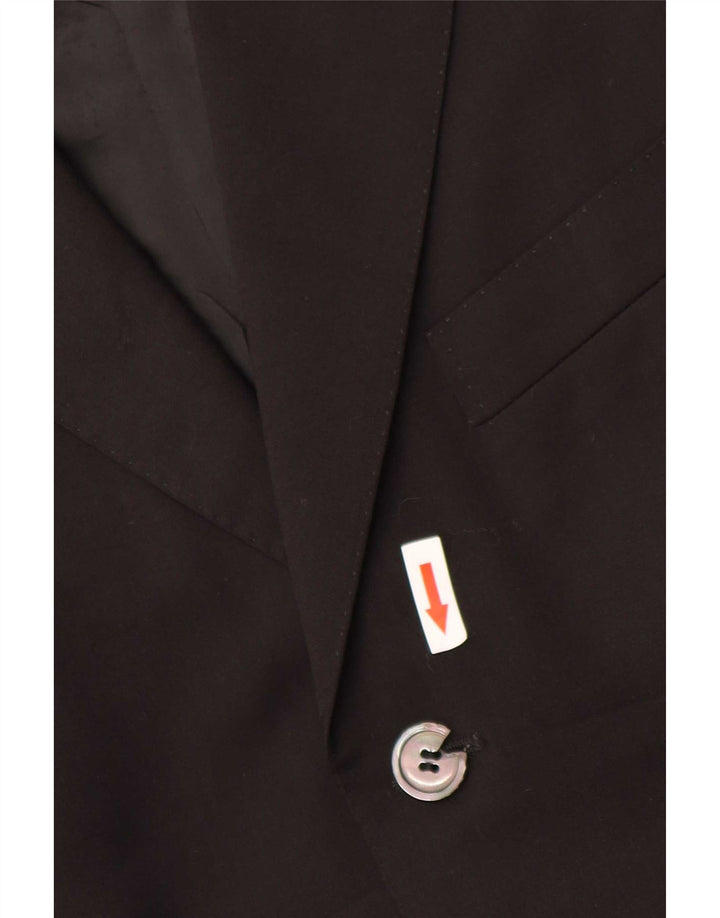 Cerruti 1881 Mens 3 Button Blazer Jacket IT 50 Large Black