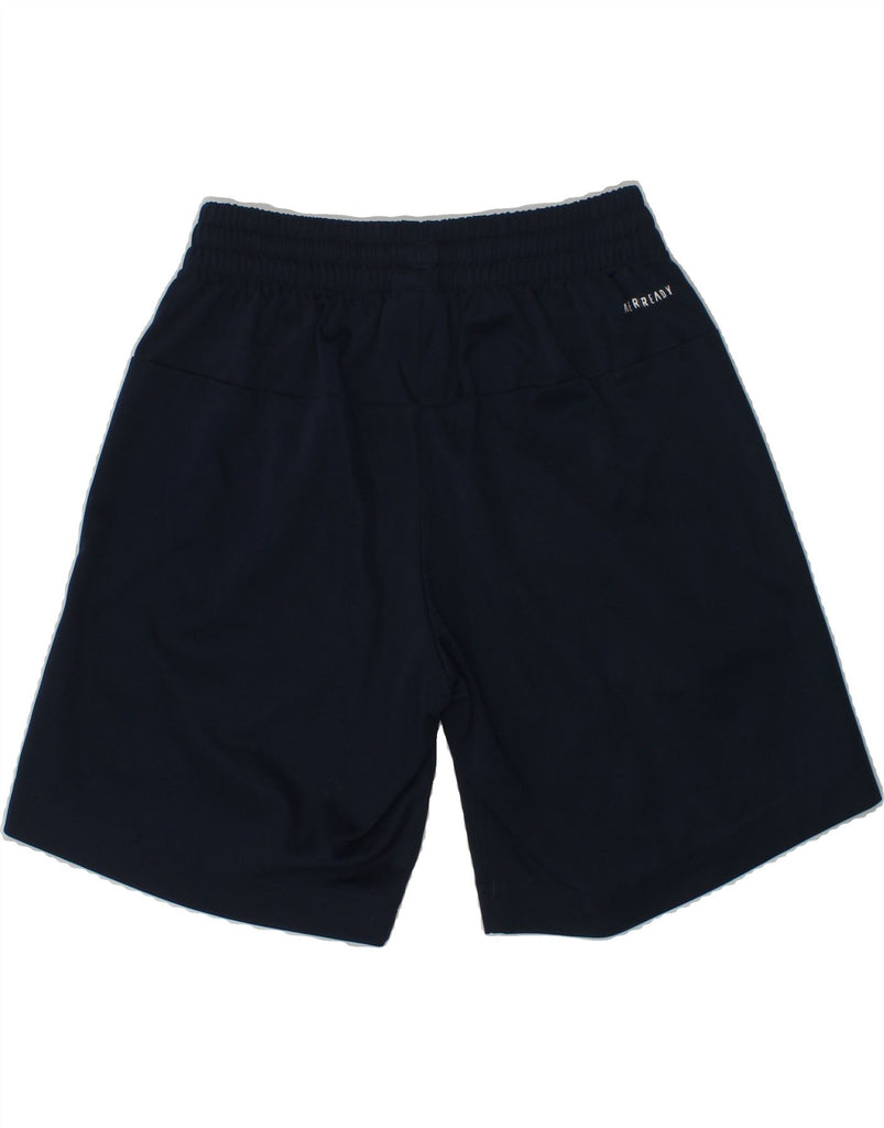 ADIDAS Boys Aeroready Sport Shorts 7-8 Years Navy Blue Polyester | Vintage Adidas | Thrift | Second-Hand Adidas | Used Clothing | Messina Hembry 