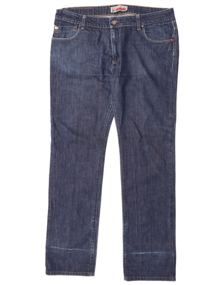 Americanino Mens Straight Jeans W38 L34 Blue Cotton