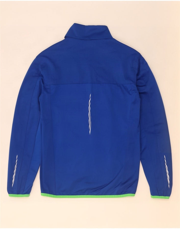 Shamp Mens Tracksuit Top Jacket Medium Blue Colourblock