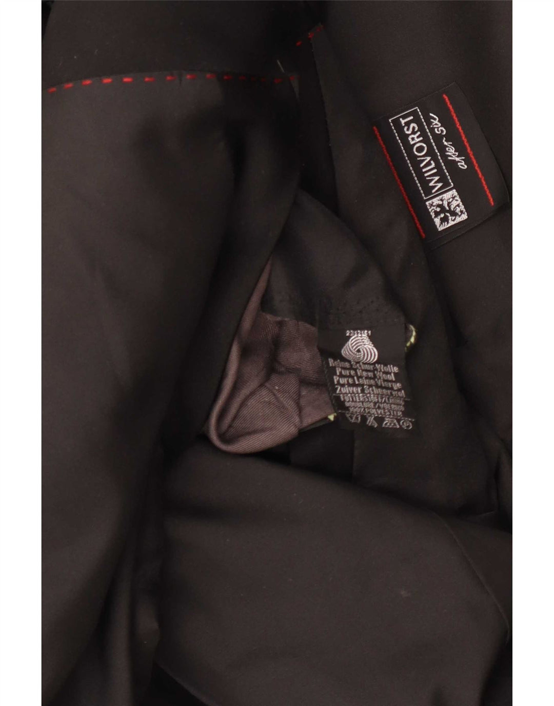 Wilvorst Mens 1 Button Blazer Jacket UK 40 Large Black New Wool