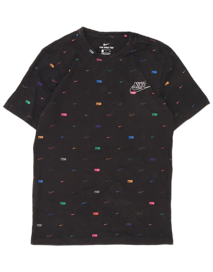 Nike Mens Graphic T-Shirt Top Small Black Cotton