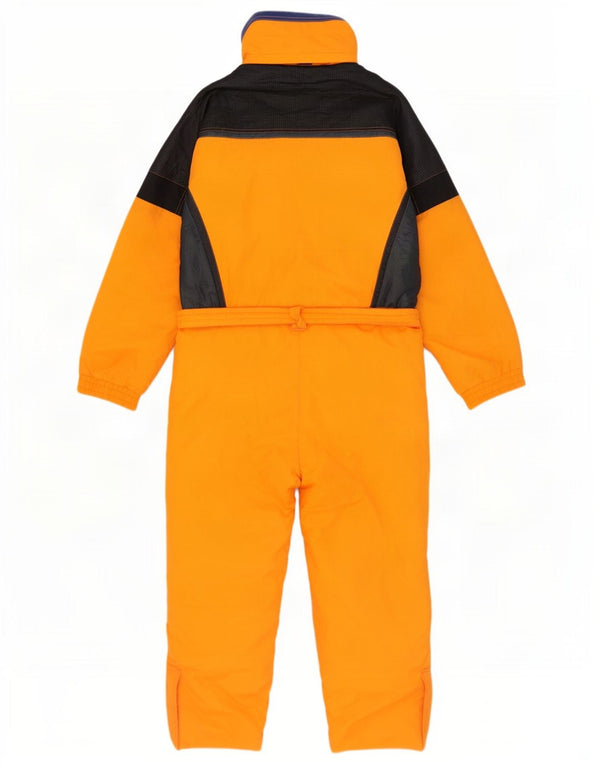 Brugi Mens Hooded Ski Jumpsuit UK 42 Large Orange Colourblock Polyamide