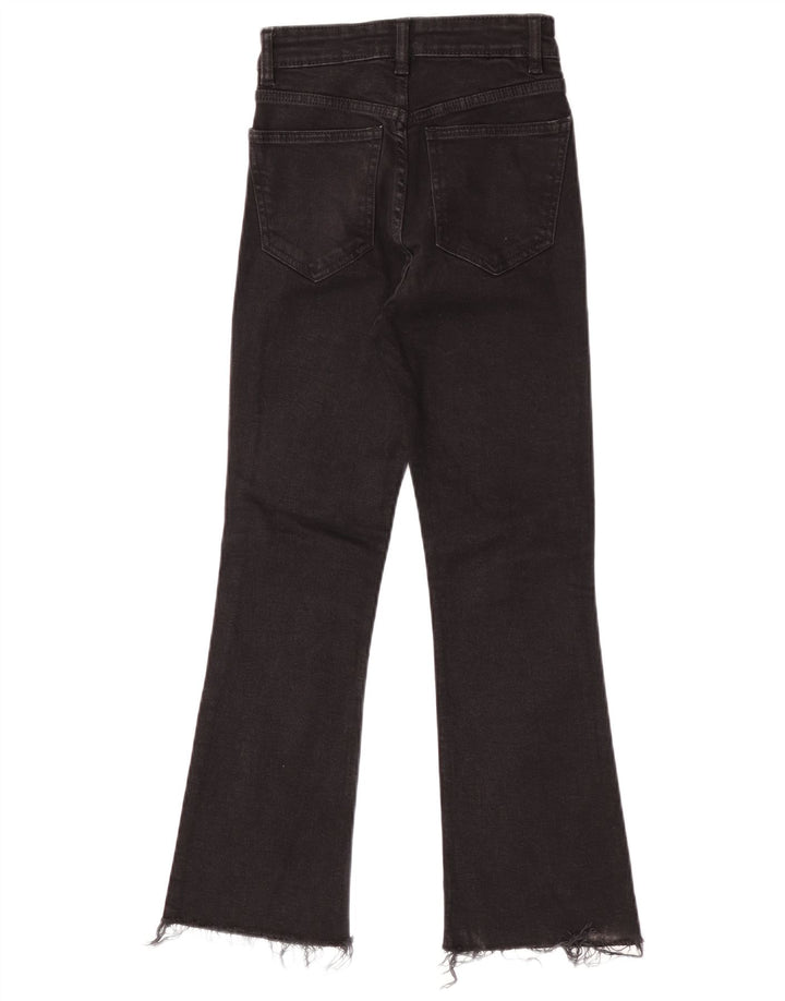 Zara Womens Bootcut Jeans EU 34 2XS W24 L25 Black
