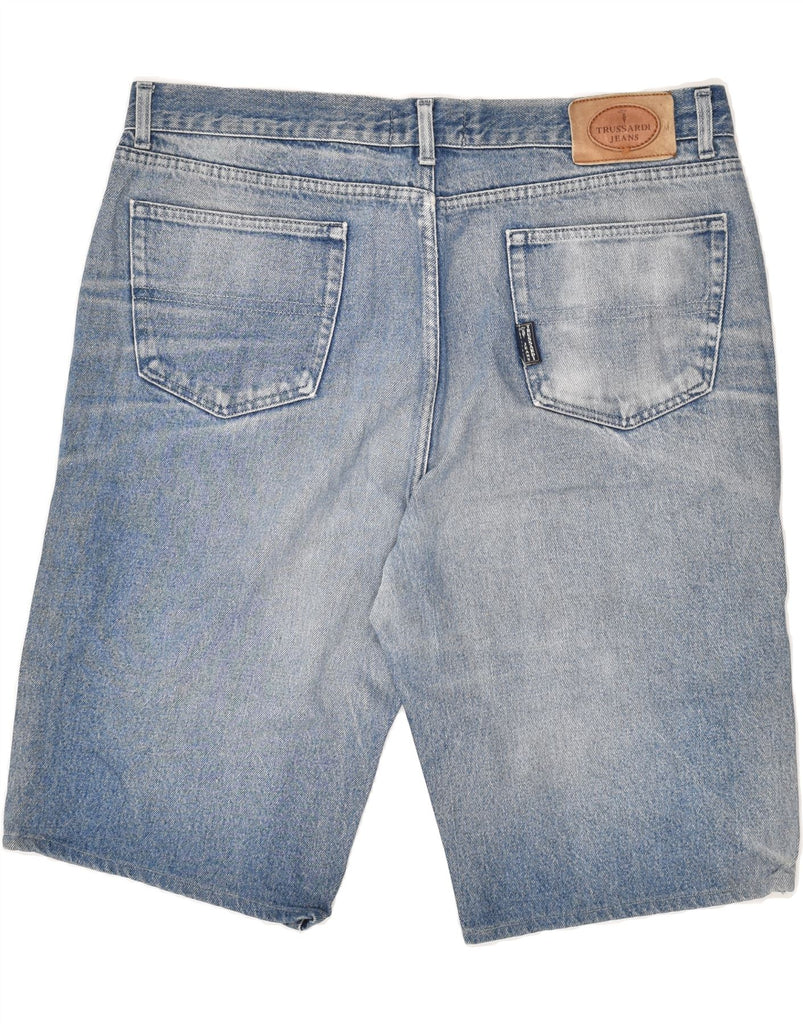 TRUSSARDI Womens Denim Shorts UK 20 2XL W40 Blue Cotton Vintage Trussardi and Second-Hand Trussardi from Messina Hembry 