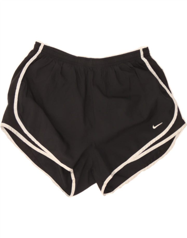 NIKE Womens Dri Fit Sport Shorts UK 14 Large  Black Polyester Vintage Nike and Second-Hand Nike from Messina Hembry 