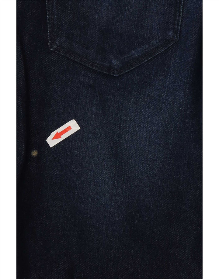 Massimo Dutti Womens Slim Jeans EU 38 Small W28 L27 Navy Blue Cotton
