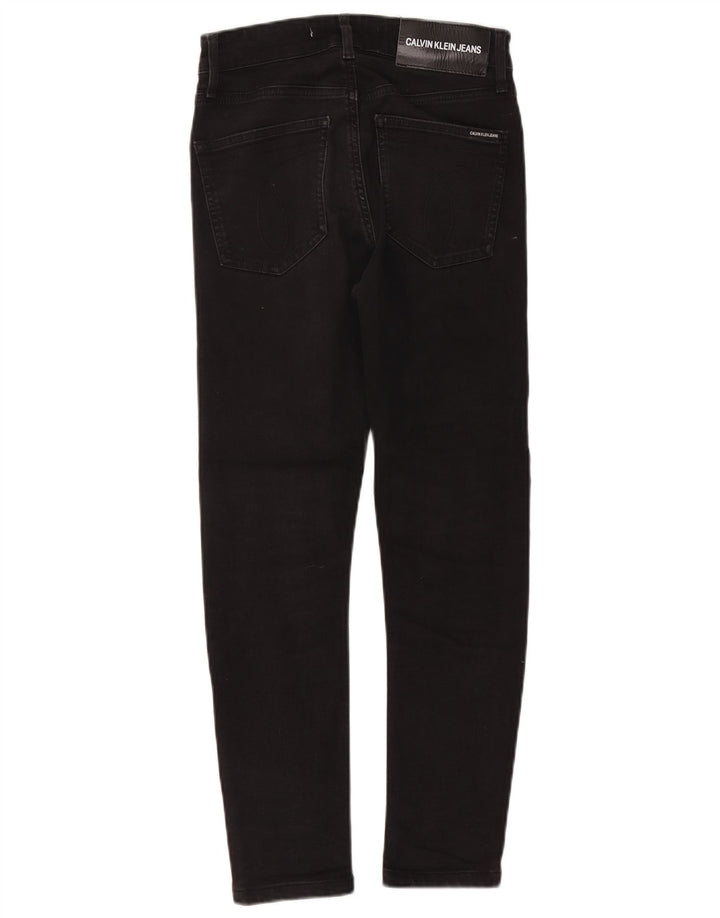 Calvin Klein Womens Slim Jeans W29 L26 Black Cotton