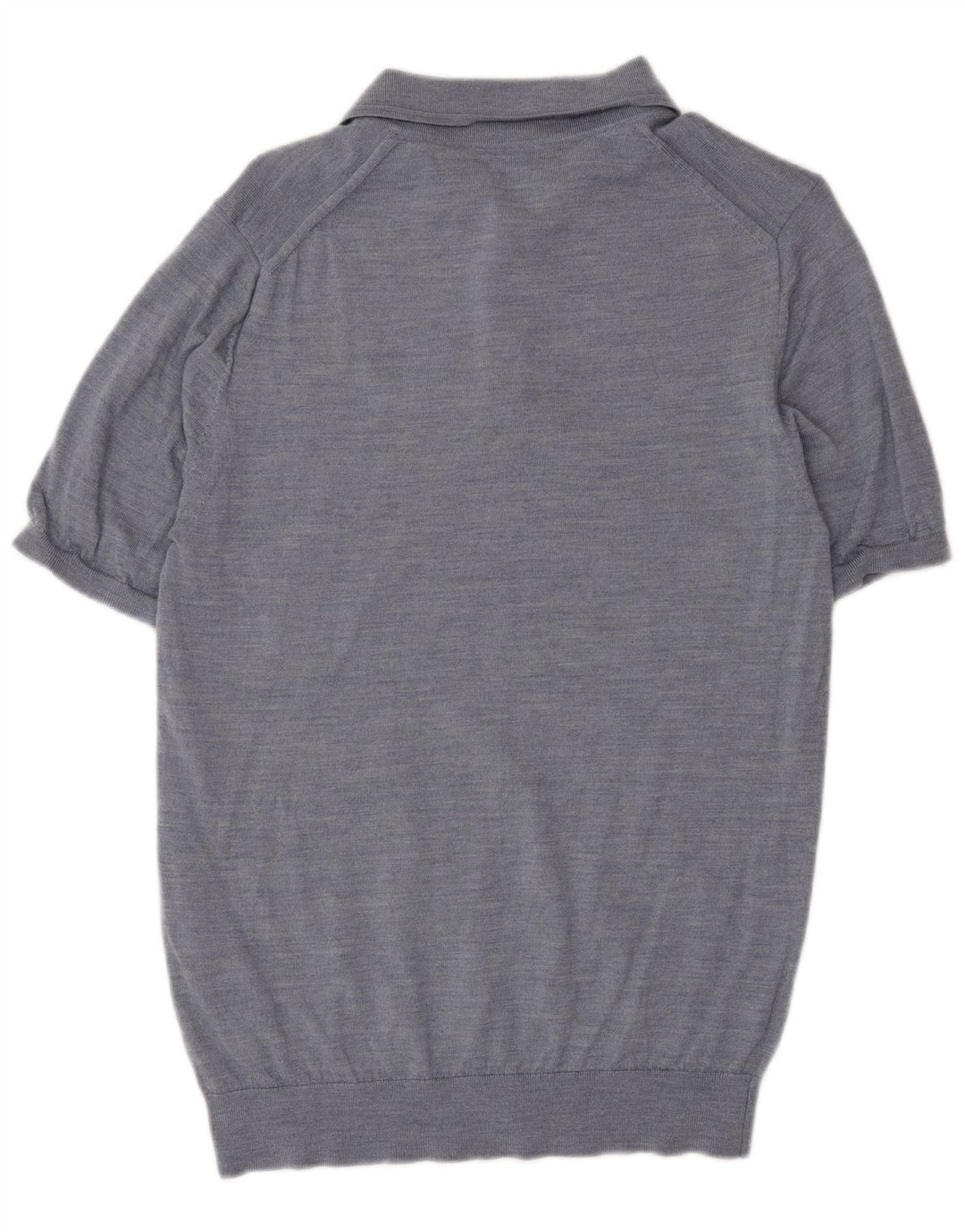 Reiss Mens Polo Shirt Medium Blue Wool