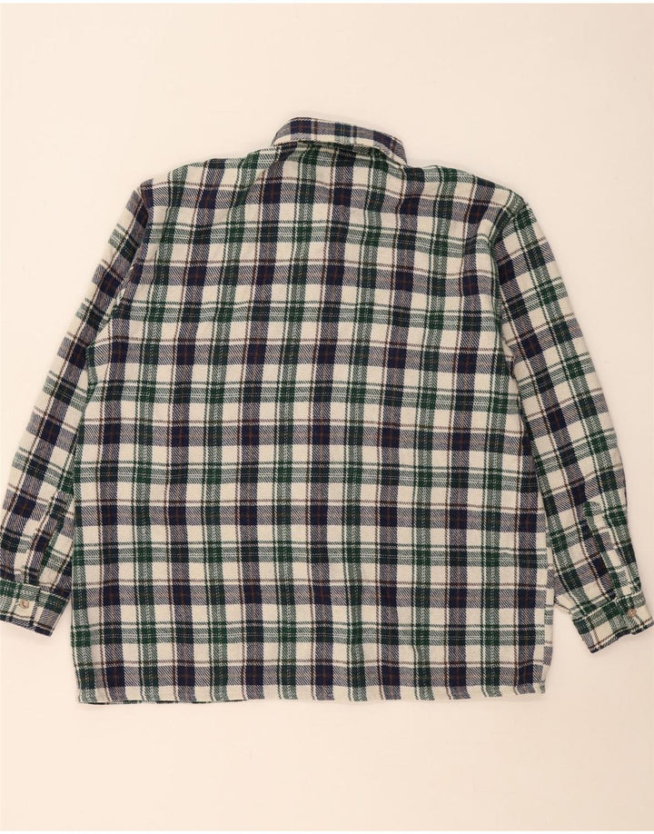 Vintage Mens Flannel Shirt XL Multicoloured Check