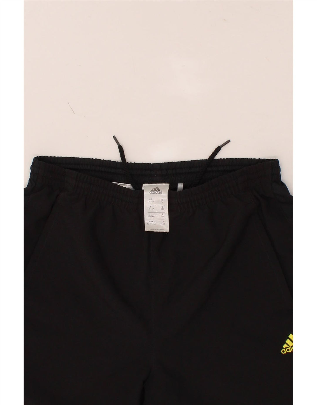ADIDAS Boys Climacool Sport Shorts 13-14 Years Black Polyester Vintage Adidas and Second-Hand Adidas from Messina Hembry 