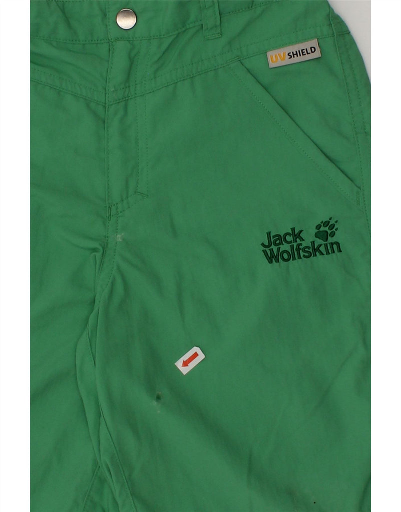 JACK WOLFSKIN Boys Chino Shorts 9-10 Years W24 Green Polyamide | Vintage Jack Wolfskin | Thrift | Second-Hand Jack Wolfskin | Used Clothing | Messina Hembry 