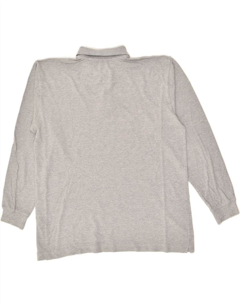 KAPPA Mens Long Sleeve Polo Shirt XL Grey Cotton | Vintage Kappa | Thrift | Second-Hand Kappa | Used Clothing | Messina Hembry 