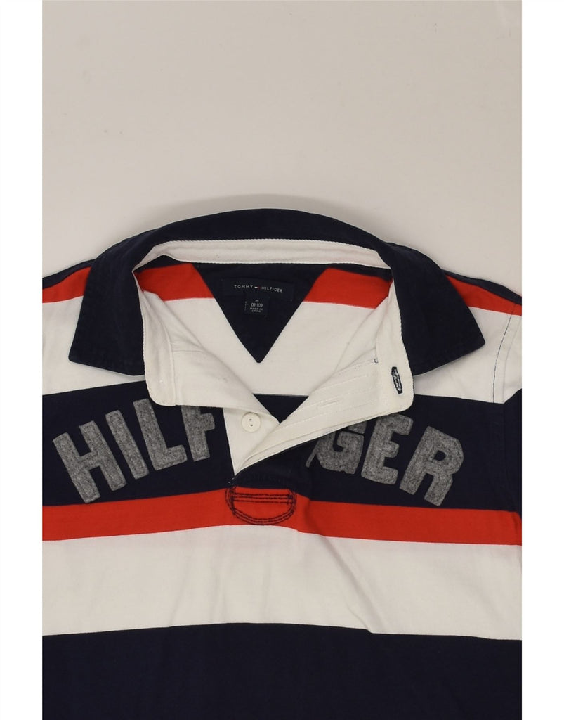 TOMMY HILFIGER Boys Long Sleeve Polo Shirt 8-9 Years Medium  Multicoloured | Vintage Tommy Hilfiger | Thrift | Second-Hand Tommy Hilfiger | Used Clothing | Messina Hembry 