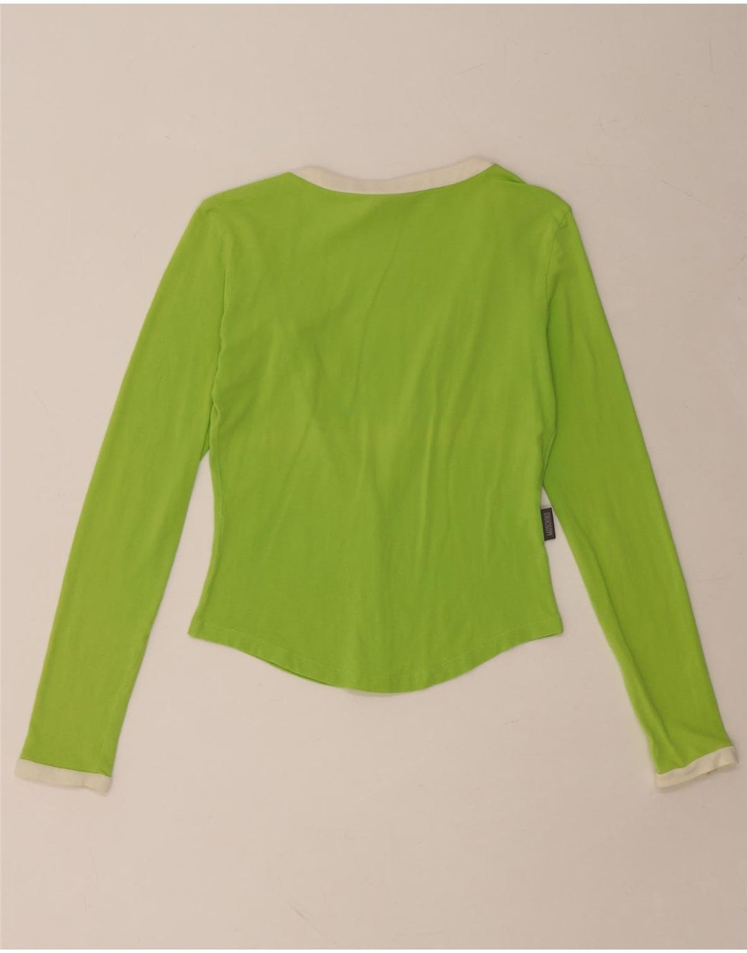 MOSCHINO Womens Cardigan Top UK 14 Medium Green