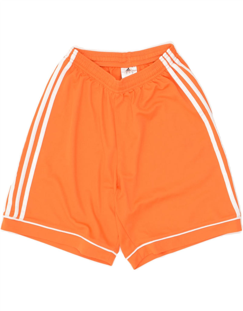 ADIDAS Boys Sport Shorts 9-10 Years Small  Orange Polyester | Vintage Adidas | Thrift | Second-Hand Adidas | Used Clothing | Messina Hembry 