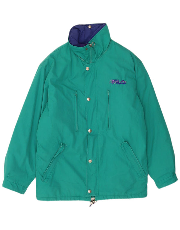 Fila Mens Magic Line Padded Ski Jacket Small Green Sports