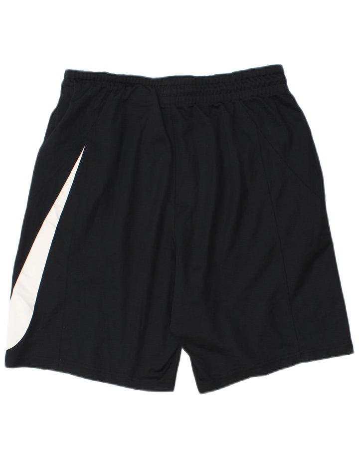 Nike Mens Dri Fit Graphic Sport Shorts Medium  Black Polyester