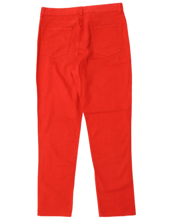 Playlife Mens Tapered Casual Trousers IT 52 XL W32 L31 Red Cotton
