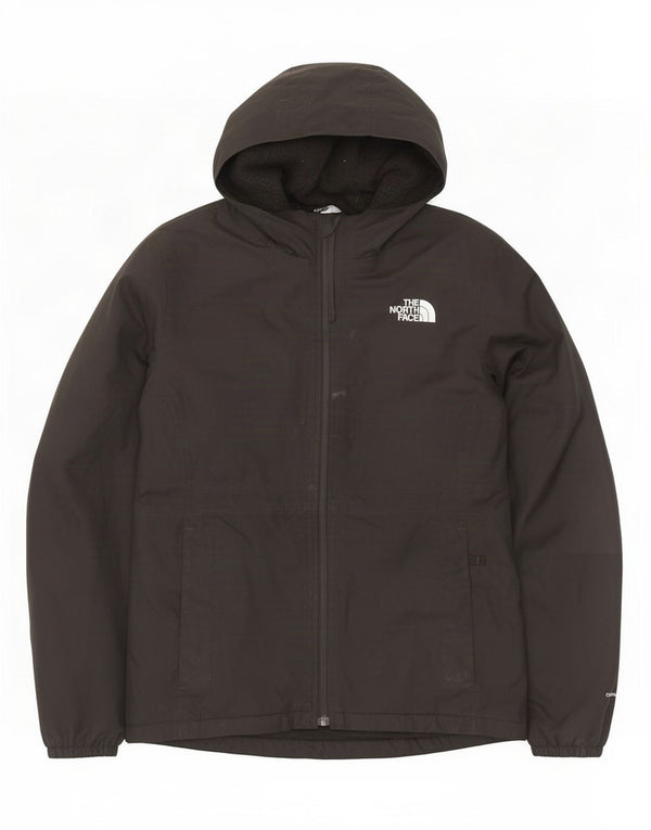 The North Face Girls Hooded Windbreaker Jacket 14-15 Years XL Black
