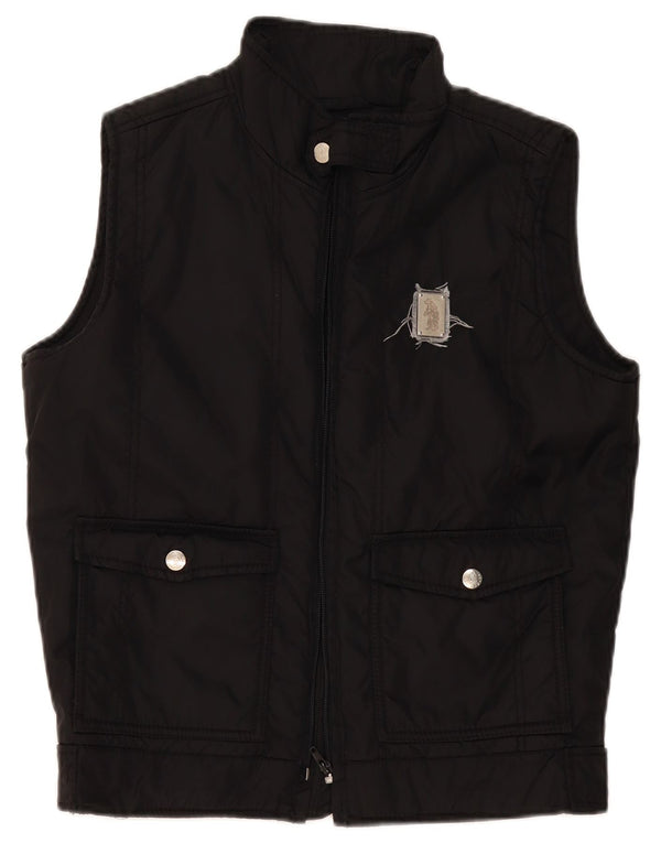 Refrigue Mens Padded Gilet UK 36 Small Black Nylon