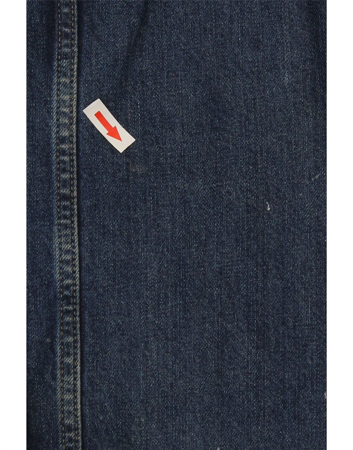 Fat Face Womens Denim Dungaree Dress UK 14 Large Blue