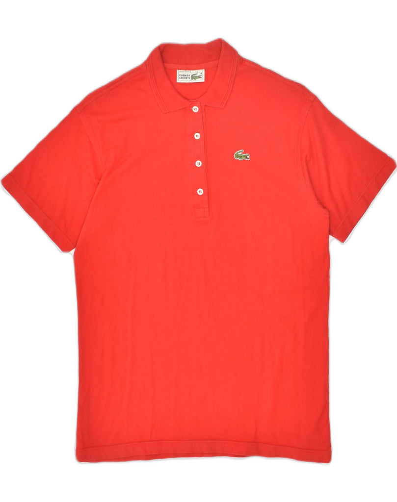 LACOSTE Womens Polo Shirt Size 42 Large Red Cotton | Vintage Lacoste | Thrift | Second-Hand Lacoste | Used Clothing | Messina Hembry 