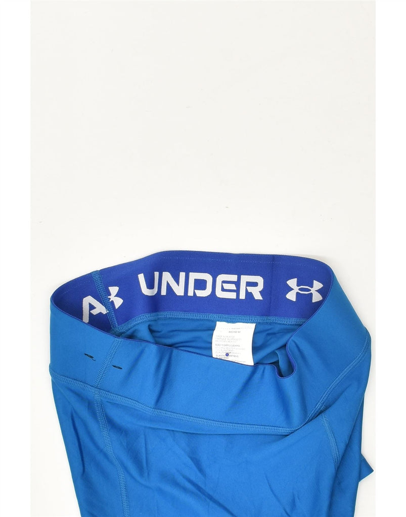 UNDER ARMOUR Womens Sport Shorts UK 14 Medium Blue Polyester | Vintage Under Armour | Thrift | Second-Hand Under Armour | Used Clothing | Messina Hembry 