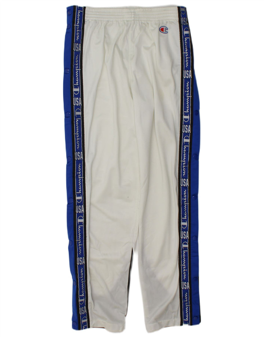 Champion Mens Tracksuit Trousers Large  White Colourblock Polyester Sports
