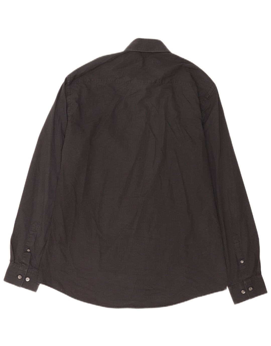 French Connection Mens Shirt Large Black Cotton