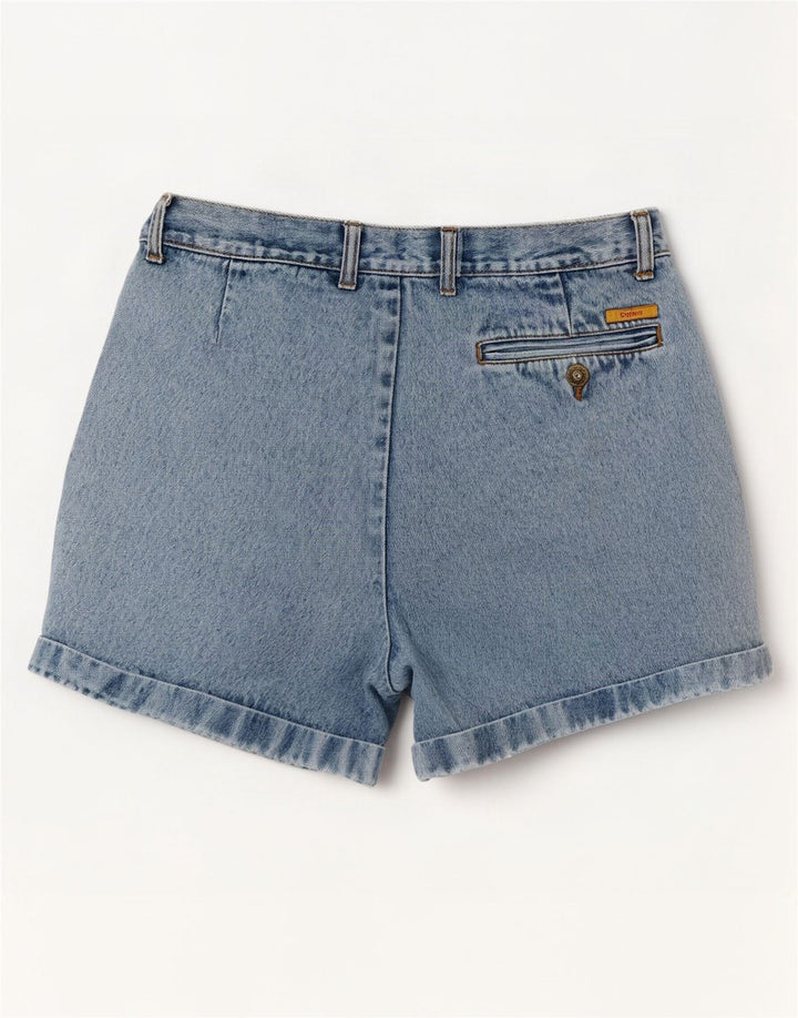 Explorer Womens Pegged Denim Shorts W32 Large Blue Cotton