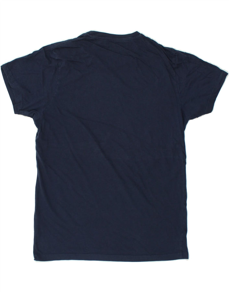 JACK & JONES Mens Graphic T-Shirt Top Large Navy Blue Cotton | Vintage Jack & Jones | Thrift | Second-Hand Jack & Jones | Used Clothing | Messina Hembry 