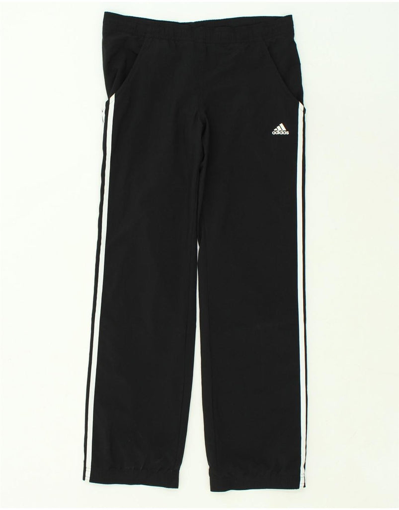 ADIDAS Womens Tracksuit Trousers UK 8 Small Black Polyester | Vintage Adidas | Thrift | Second-Hand Adidas | Used Clothing | Messina Hembry 