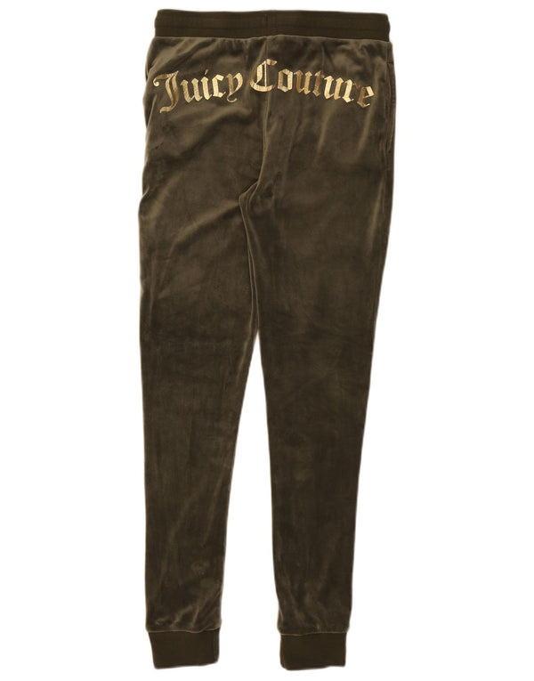 Juicy Couture Girls Graphic Tracksuit Trousers Joggers 14-15 Years Khaki