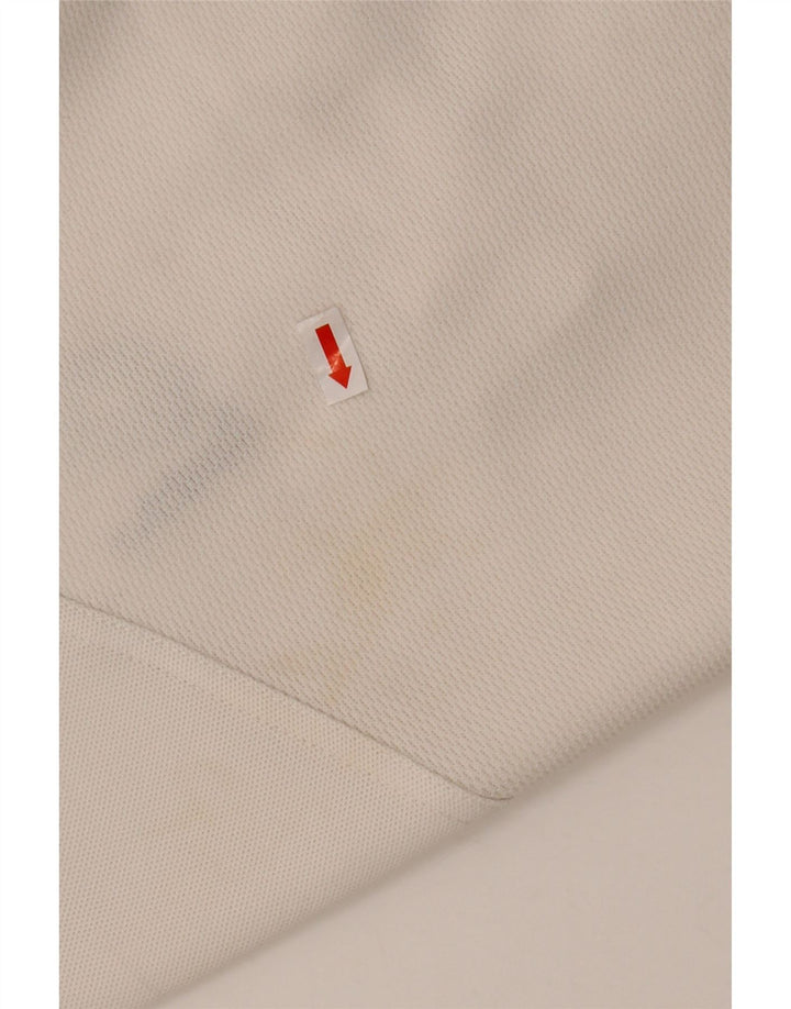 LOTTO Mens Polo Shirt UK 42/44 XL White Colourblock Polyester